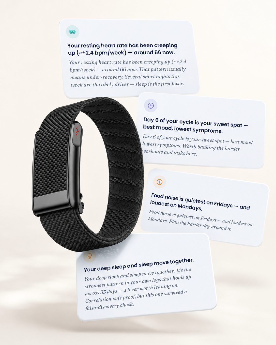 Personalized daily insights from your own data